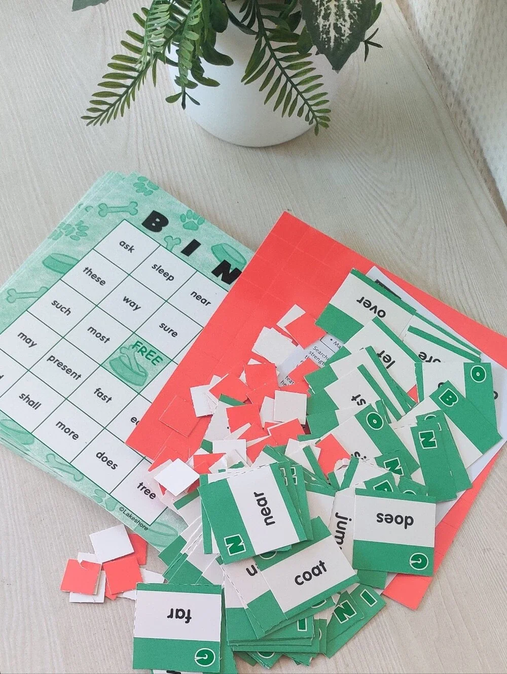 Lakeshore U.S.A. Bingo & Sight-Word Bingo Level 3 Educational Game Set